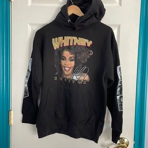 Whitney Houston Graphic Black Pullover Sweatshirt